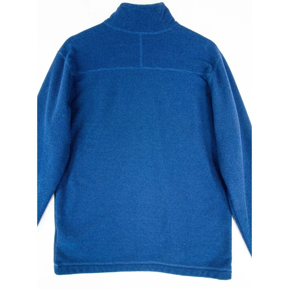 The North Face 1/2 Zip Polyester Fleece Mock Neck Pullover Men's Medium Blue